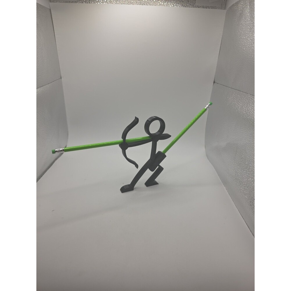 3D Printed Funny Archer Pencil Holder Creative Stick Figure Desk Organizer